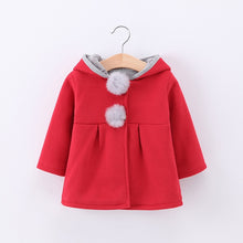 Load image into Gallery viewer, 2018 Winter autumn baby hoodies sweatshirts kids Long sleeve 3D Rabbit ear coat Casual Outerwear girl clothing