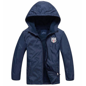 Spring Autumn Boys Jacket Waterproof Windproof Children Outerwear Warm Polar Fleece Coat Hoodie Baby Kids Clothes For 3-12Y