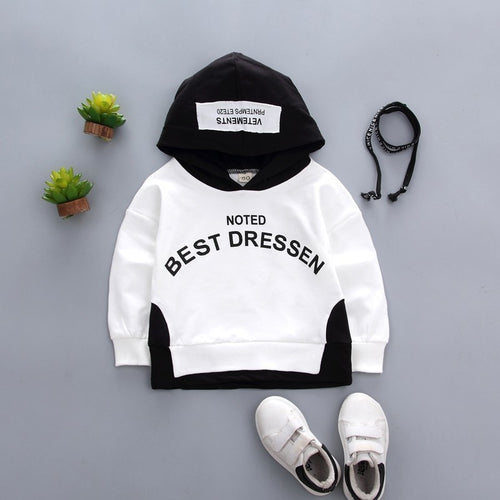 2019 Spring Autumn Baby Clothes Toddler Boys Girls Cotton Leisure Hooded Sweatshirts Infant Letter Blouse Hoodies Tops For 0-4 Y