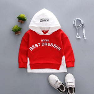 2019 Spring Autumn Baby Clothes Toddler Boys Girls Cotton Leisure Hooded Sweatshirts Infant Letter Blouse Hoodies Tops For 0-4 Y