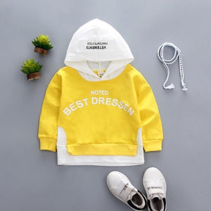 2019 Spring Autumn Baby Clothes Toddler Boys Girls Cotton Leisure Hooded Sweatshirts Infant Letter Blouse Hoodies Tops For 0-4 Y