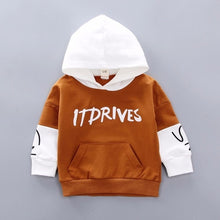 Load image into Gallery viewer, 2019 Spring Autumn Baby Clothes Toddler Boys Girls Cotton Leisure Hooded Sweatshirts Infant Letter Blouse Hoodies Tops For 0-4 Y